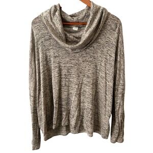 Paper Crane Cowl Neck Sweater Flowy Split Back Women's Size Medium